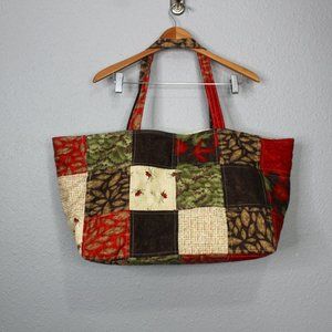 Handmade Quilted Cotton Large Tote Bag